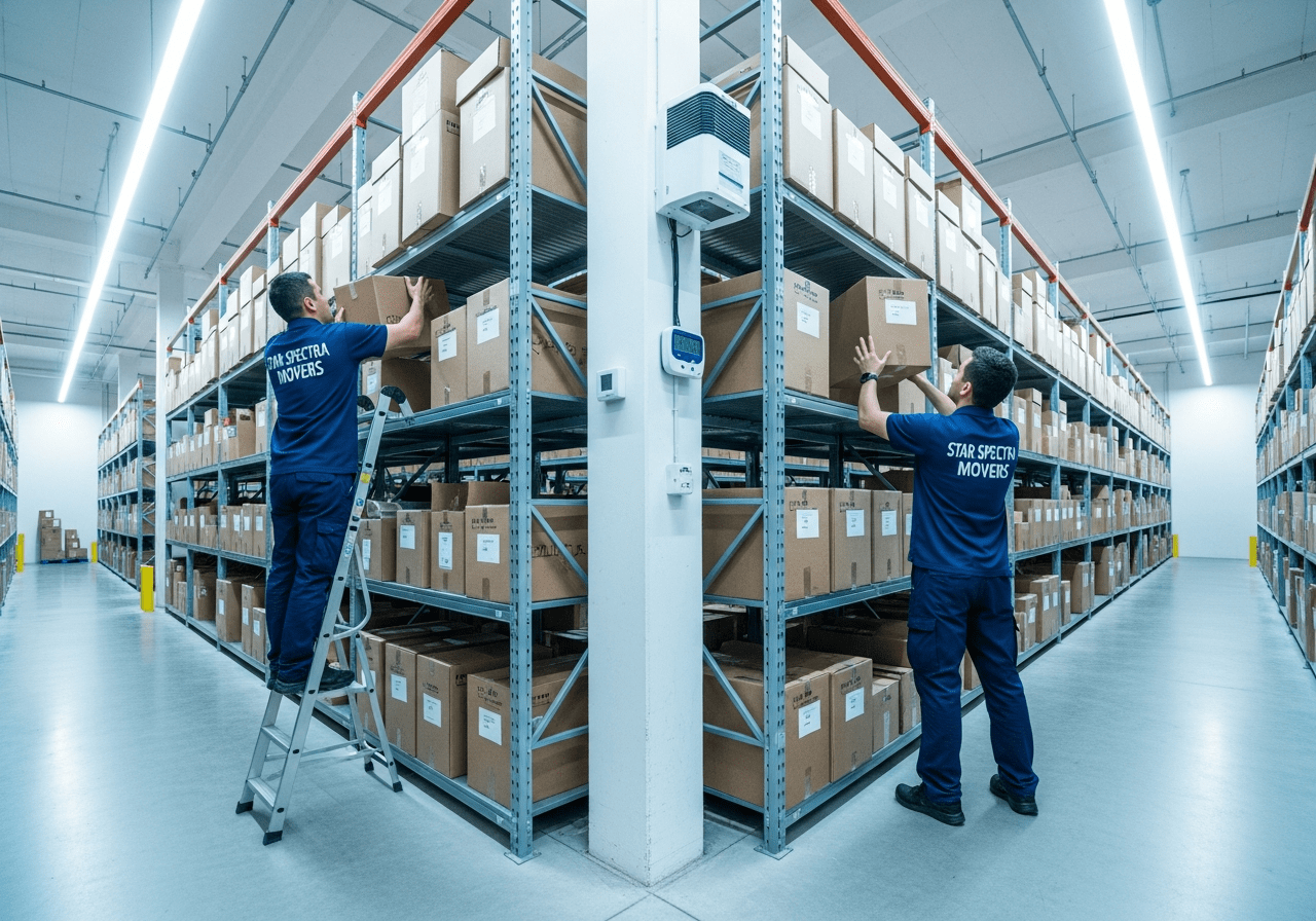 Items being placed into secure storage units